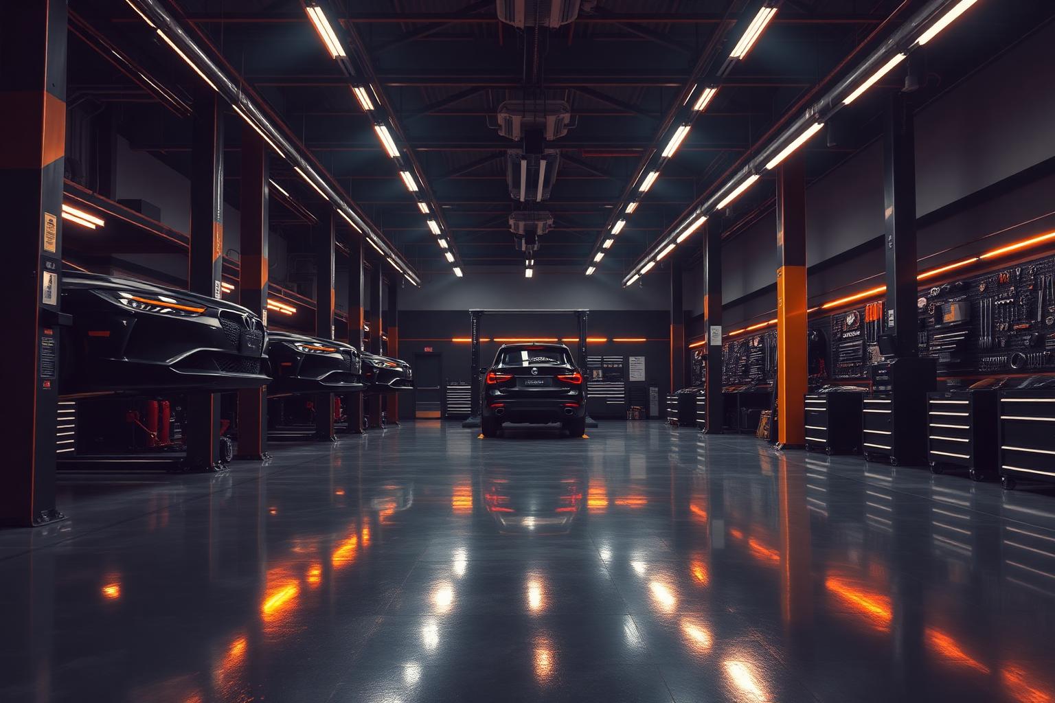 Interior del taller Lubricentro El Carmen